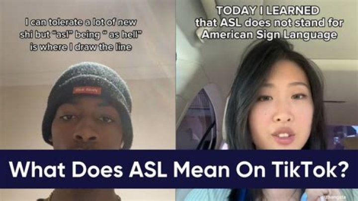 What does ASL mean slang?