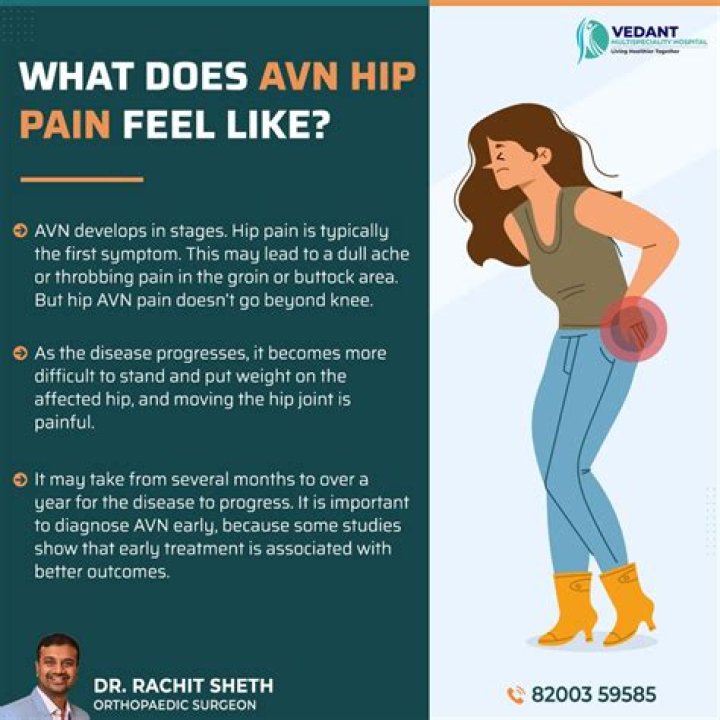 What does AVN pain feel like?