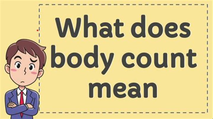 What does body count mean for a guy?
