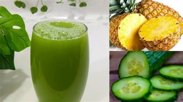 What does cucumber and pineapple juice do?