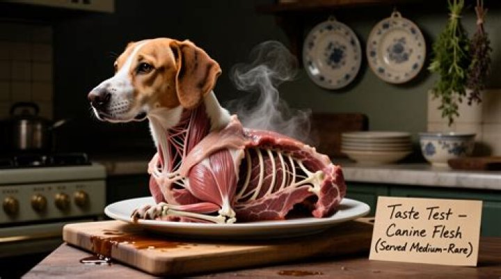 What does dog taste like cooked?