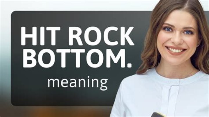 What does hitting rock bottom feel like?