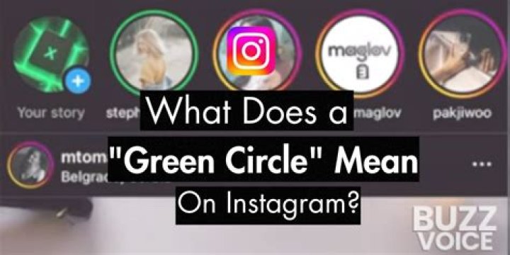 What does Instagram circle mean?
