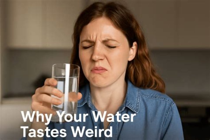 What does it mean when water tastes weird?