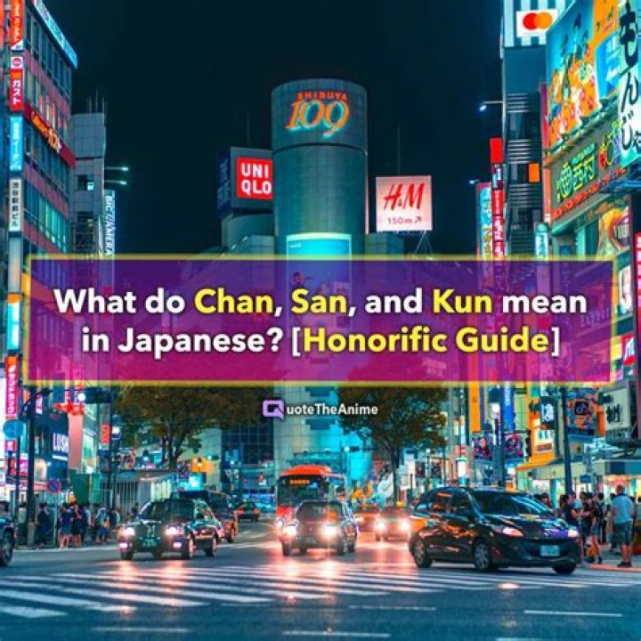 What does Kun San Chan Sama etc mean?