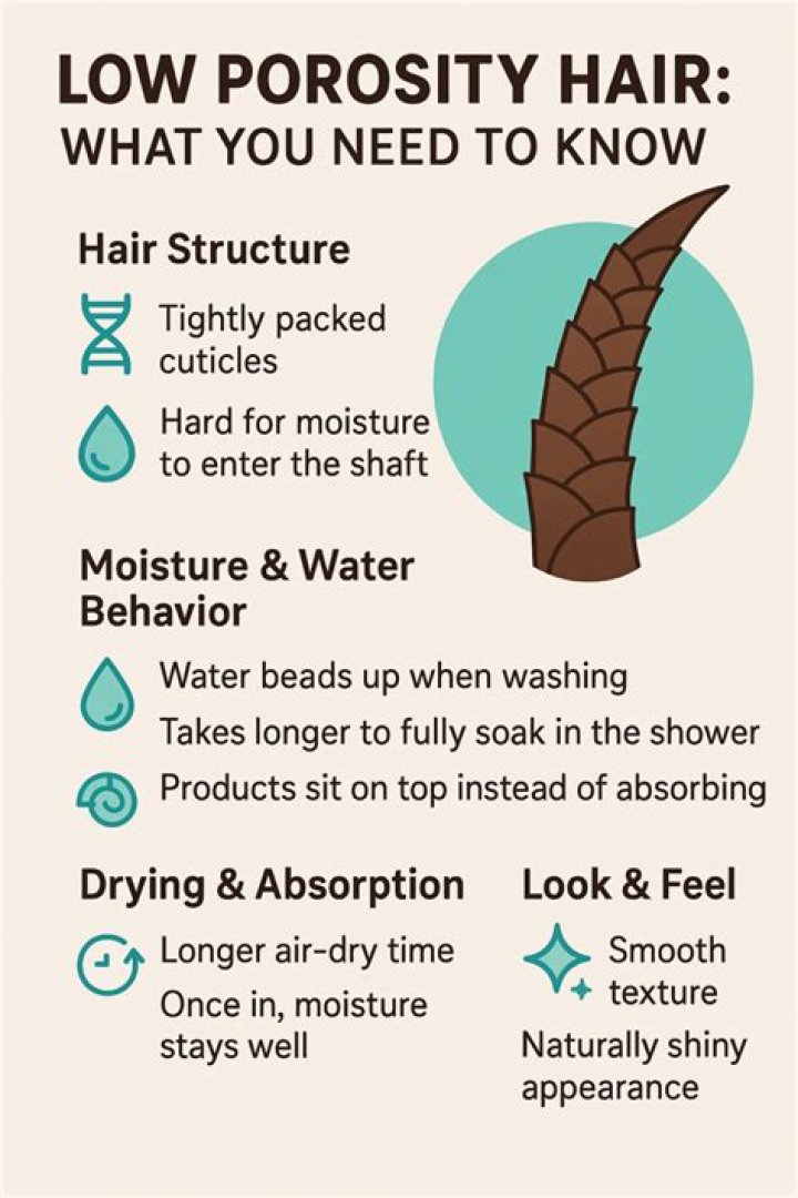 What does low porosity hair like?