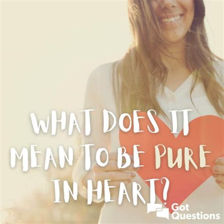 What does pure in heart mean?