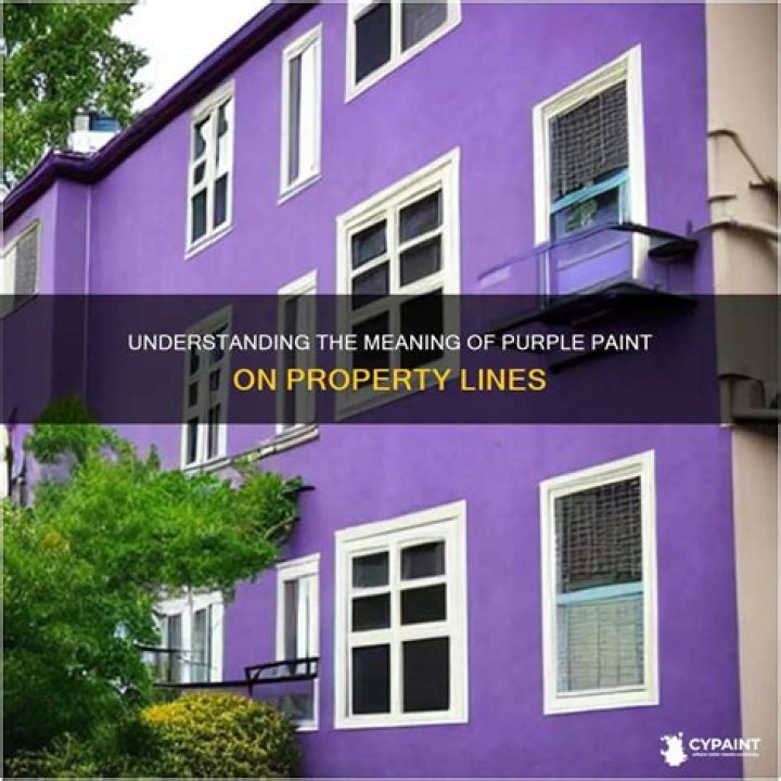 What does purple paint mean in PA?
