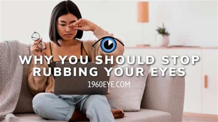 What does rubbing your eyes mean?