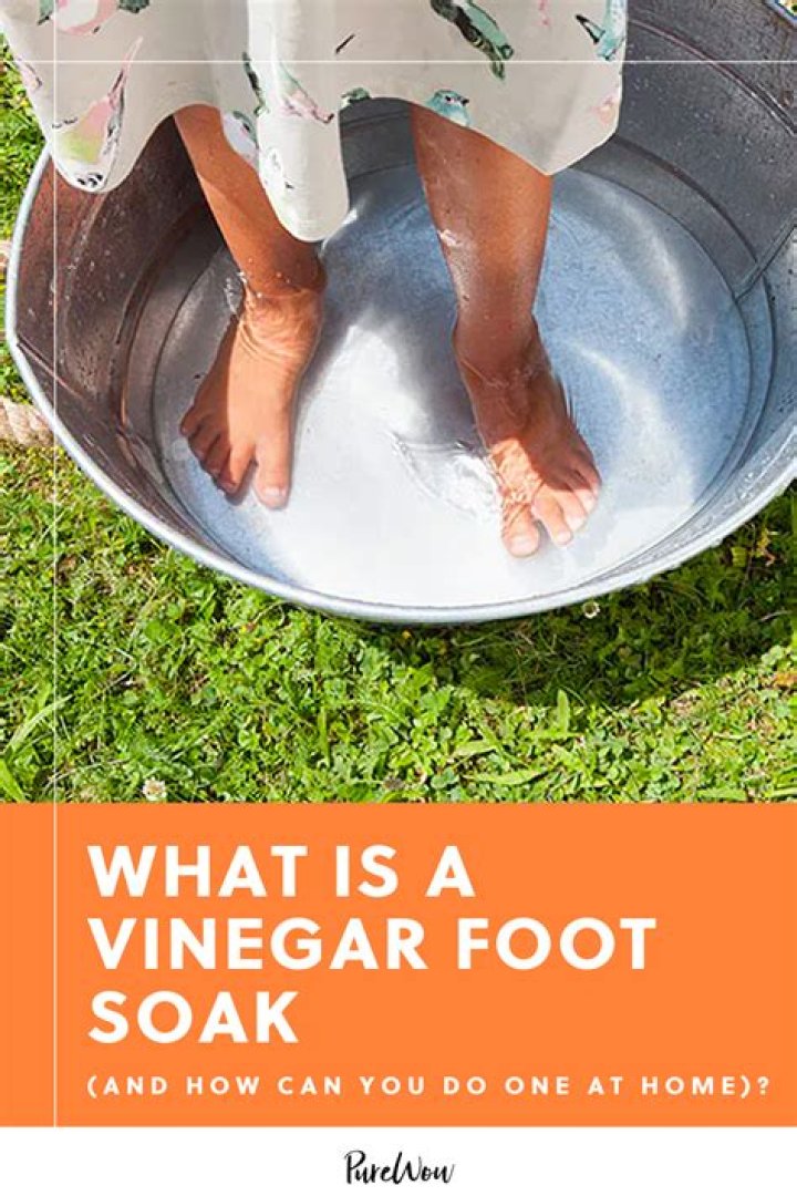 What does soaking your feet in vinegar do for you?