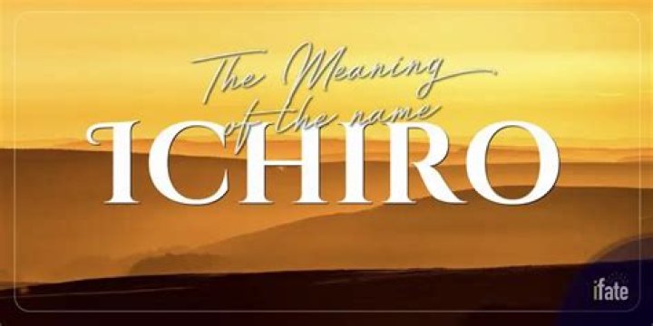 What does the name Ichiro mean?