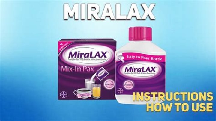 What drugs should not be taken with MiraLAX?