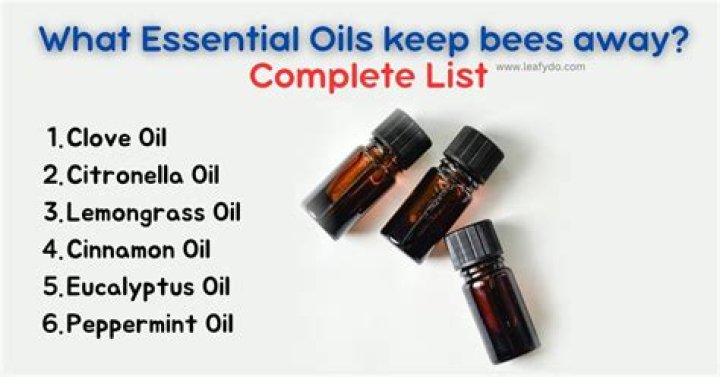 What essential oils keep bees away?