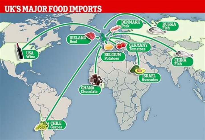 What food does the US import from Russia?
