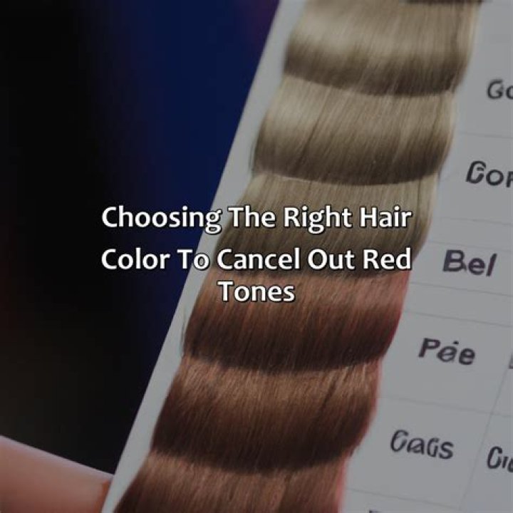 What hair color cancels out red tones?