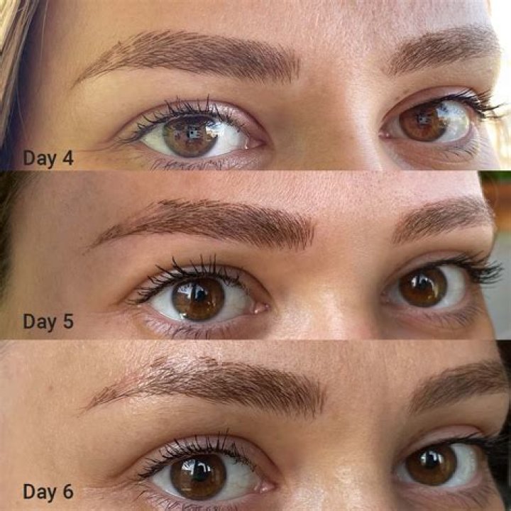 What happens 5 days after microblading?