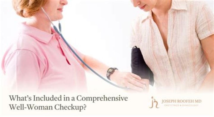 What happens at a physical for a woman?