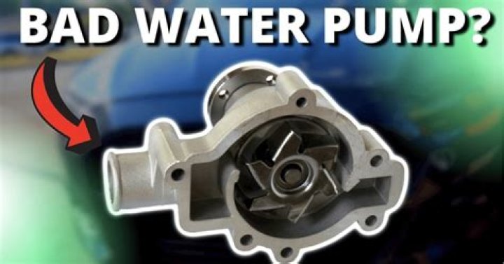 What happens if I drive with a bad water pump?