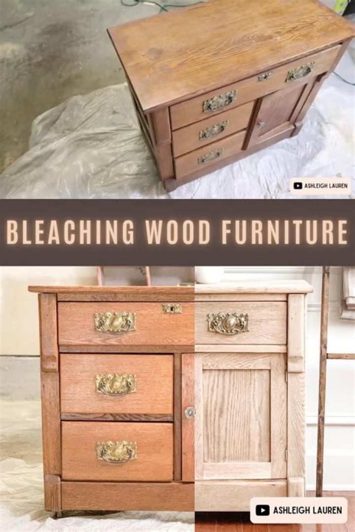 What happens if I put bleach on wood?