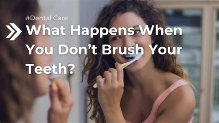 What happens if you don't brush your teeth at night?