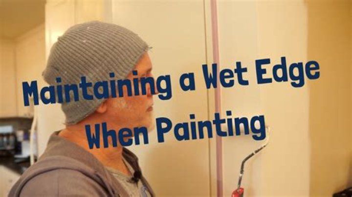 What happens if you don't keep a wet edge when painting?