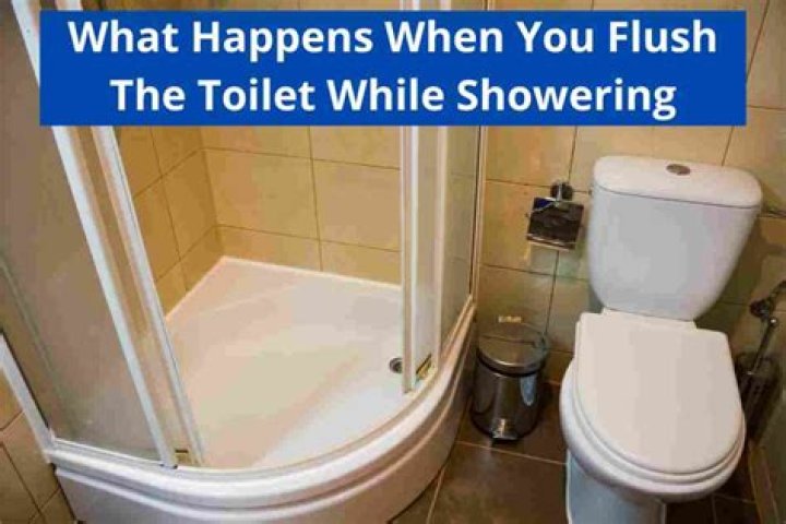 What happens if you flush the toilet while someone is in the shower?