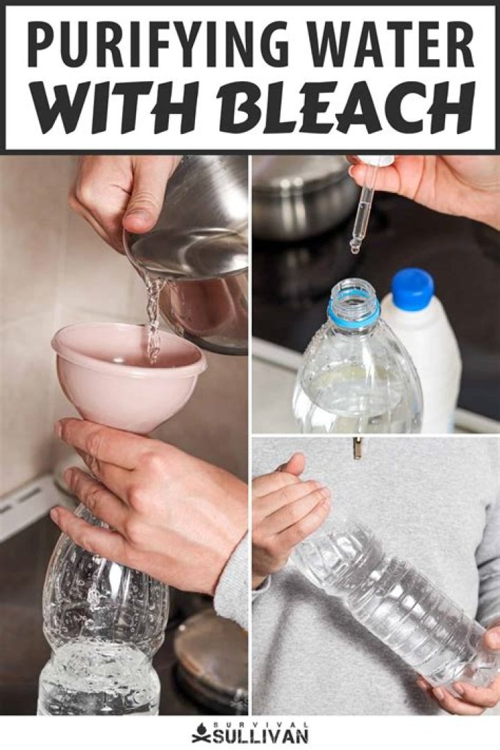 What happens when you add bleach to water?