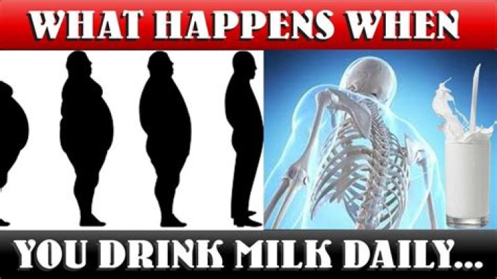What happens when you drink milk everyday?