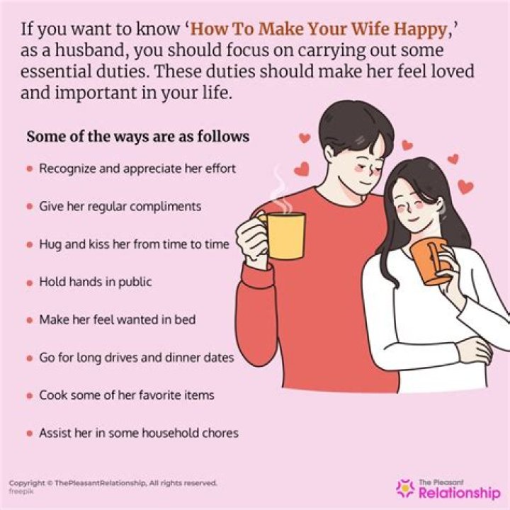 What husband should do to make wife happy?
