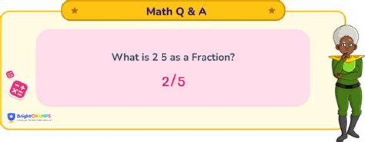 What is 2.5 as a number?