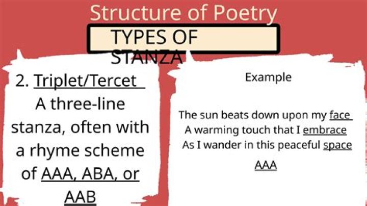 What is a 2 stanza poem called?