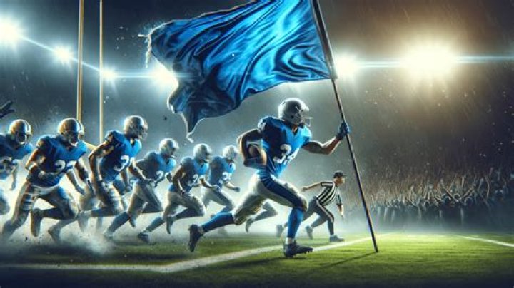 What is a blue flag in football?