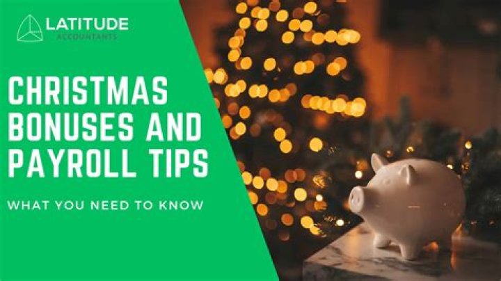 What is a Christmas Bonus?