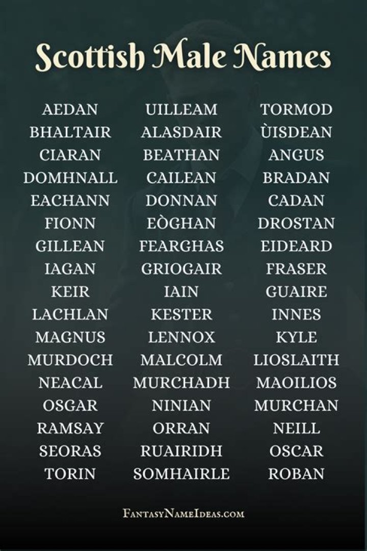 What is a cool Scottish name?