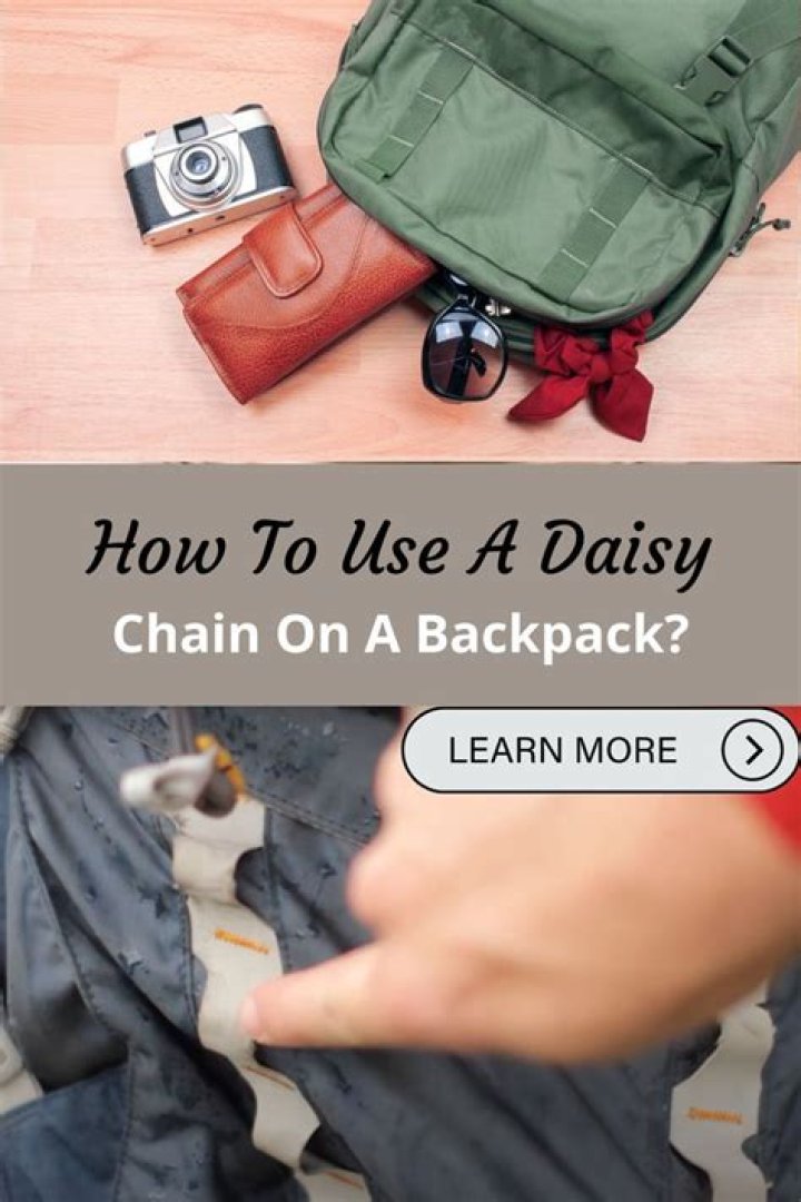 What is a daisy chain on a backpack?