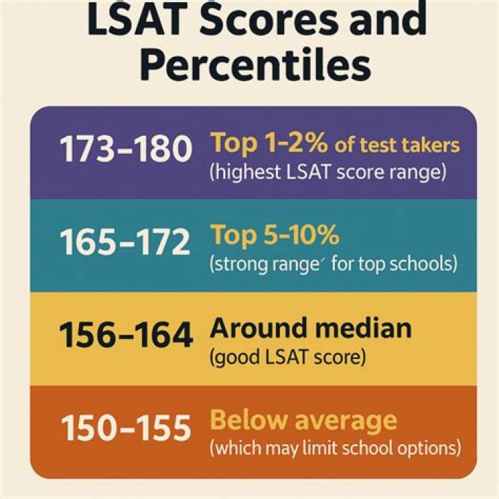 What is a failing LSAT score?