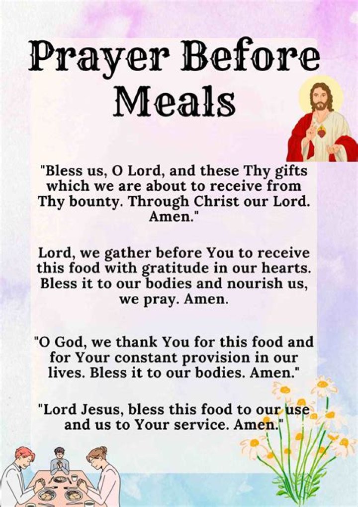 What is a good prayer before eating?