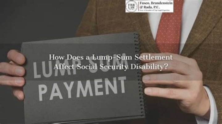 What is a lump sum payment from Social Security?