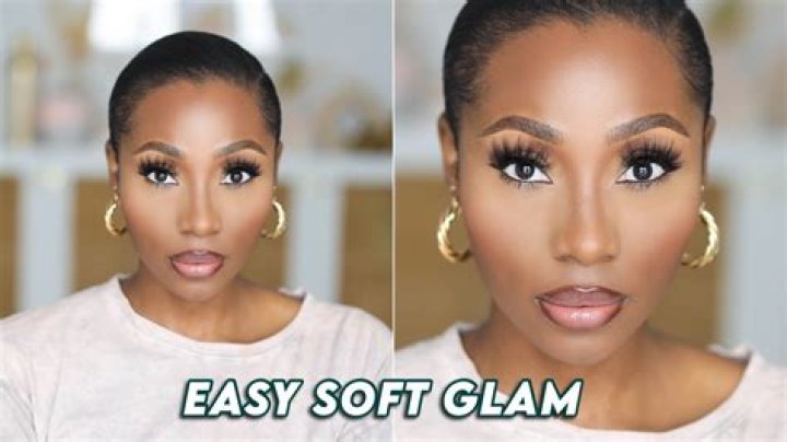 What is a natural glam look?