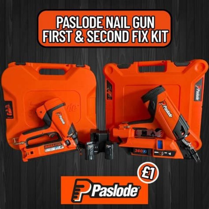 What is a second fix nail gun used for?