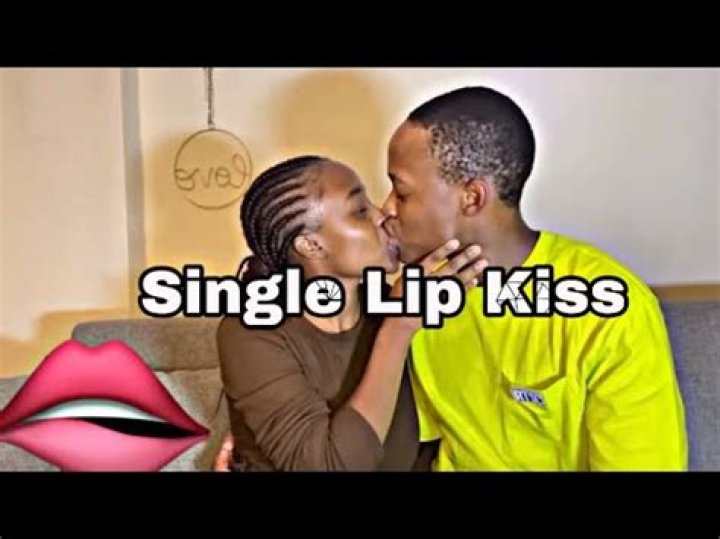 What is a single lip kiss?
