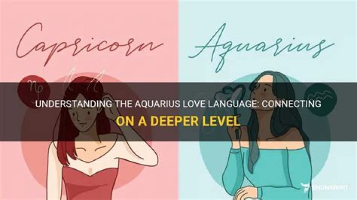 What is an Aquarius love language?
