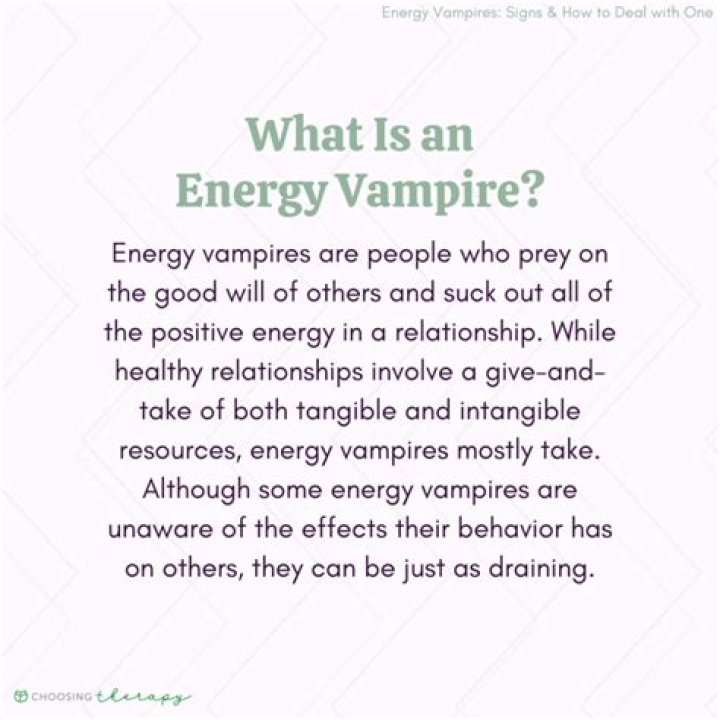 What is an energy vampire called?