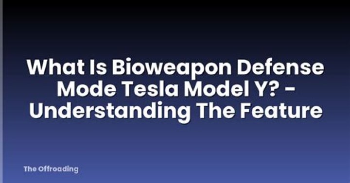 What is bioweapon defense mode?