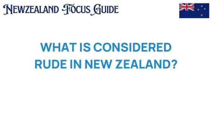 What is considered rude in New Zealand?