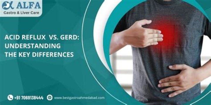 What is difference between acid reflux and GERD?