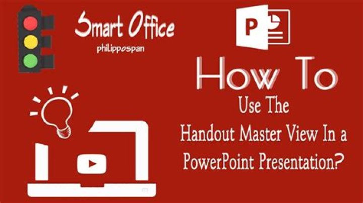 What is handout master in PowerPoint?