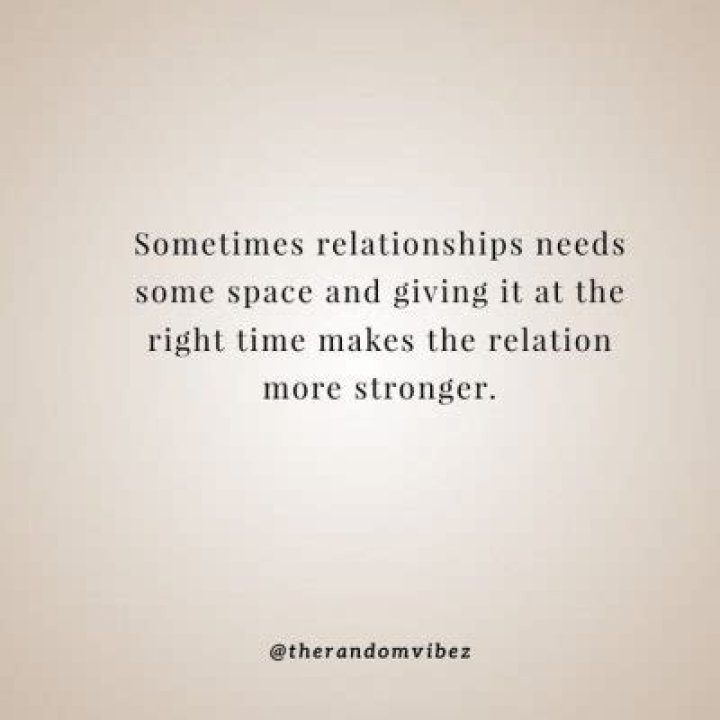 What is healthy space in a relationship?