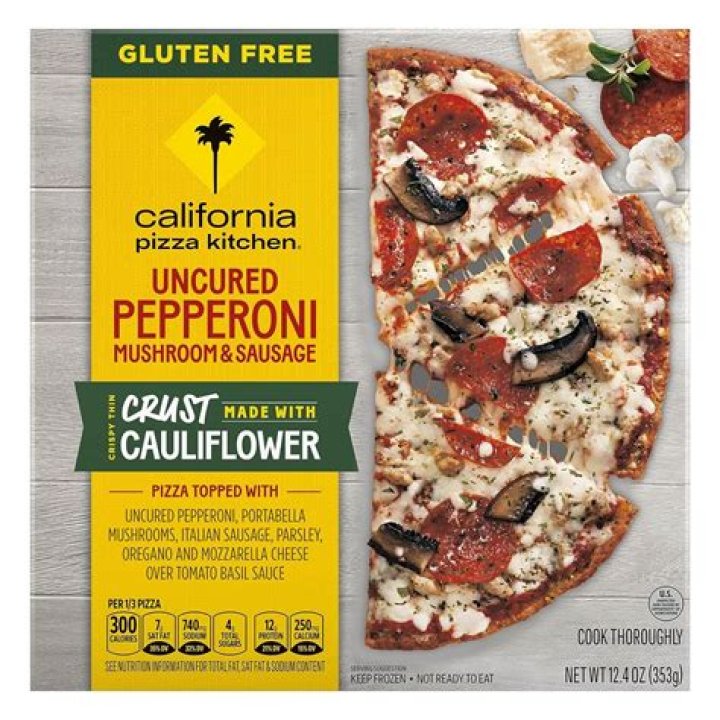 What is in a store bought cauliflower pizza crust?