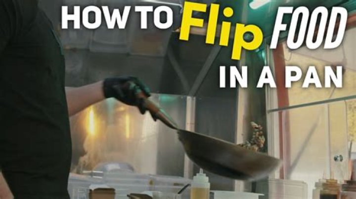 What is it called when you flip food in a pan?